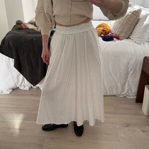 Princess Polly White Maxi Skirt